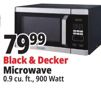 Ocean State Job Lot Black + decker 900w stainless steel microwave oven offer
