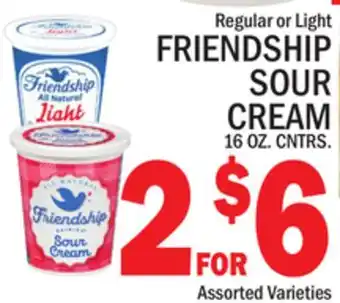 C Town Friendship sour cream offer