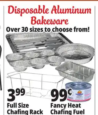 Ocean State Job Lot Disposable aluminum bakeware offer