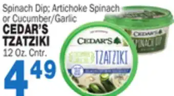 Bravo Supermarkets Cedar's tzatziki offer