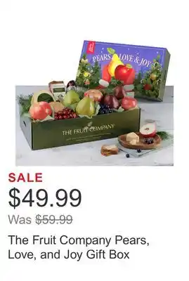 Costco The fruit company pears, love, and joy gift box offer