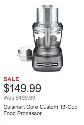 Costco Cuisinart core custom 13-cup food processor offer