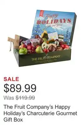 Costco The fruit company's happy holiday's charcuterie gourmet gift box offer