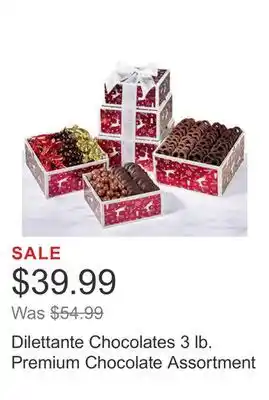 Costco Dilettante chocolates 3 lb. premium chocolate assortment offer