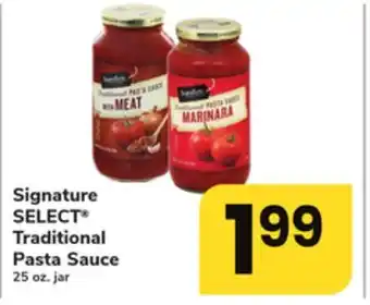 ACME Signature select traditional pasta sauce offer