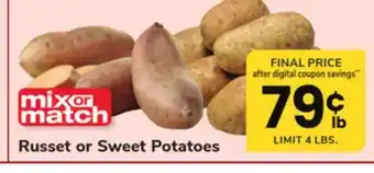 ACME Russet or sweet potatoes offer