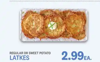 Kings Food Markets Regular or sweet potato latkes offer