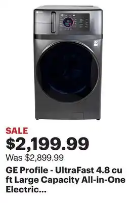 Best Buy Ge profile - ultrafast 4.8 cu ft large capacity all-in-one electric washer/dryer combo with ventless heat pump technology - c offer