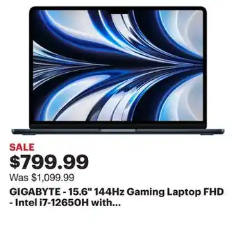 Best Buy Gigabyte - 15.6 144hz gaming laptop fhd - intel i7-12650h with 16gb ram - nvidia geforce rtx 4060 - 512gb ssd - black offer
