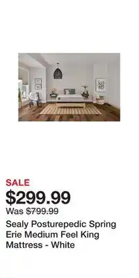 BJ’s Sealy posturepedic spring erie medium feel king mattress - white offer