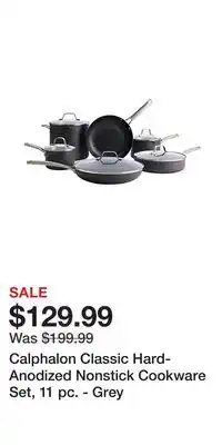 BJ’s Calphalon classic hard-anodized nonstick cookware set, 11 pc. - grey offer