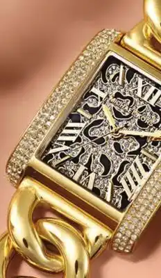 Macy's Michael kors women's emery three-hand gold-tone stainless steel watch offer