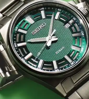 Macy's Seiko men's analog essentials stainless steel bracelet watch 40mm offer