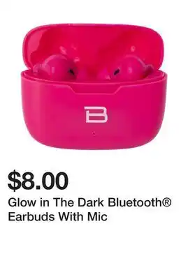 Five Below Glow in the dark bluetooth earbuds with mic offer