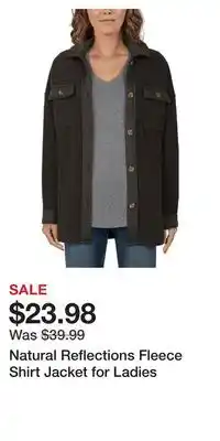Cabela's Natural reflections fleece shirt jacket for ladies offer