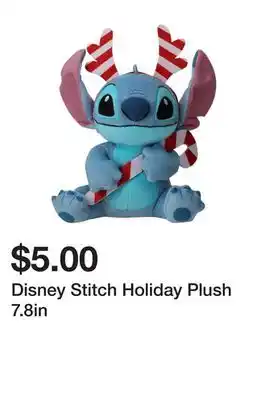 Five Below Disney stitch holiday plush 7.8in offer