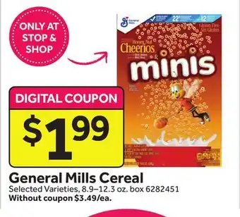 Stop&Shop General mills cereal offer