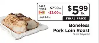 ShopRite Boneless pork loin roast offer