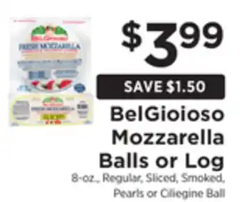 ShopRite Mozzarella balls or log offer