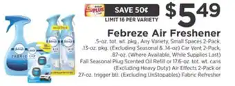 ShopRite Air freshener offer