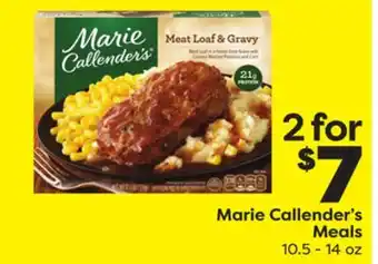 Weis Markets Marie callender's meals offer