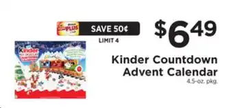 ShopRite Countdown advent calendar offer