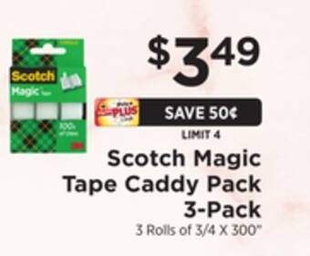 ShopRite Tape caddy pack 3-pack offer