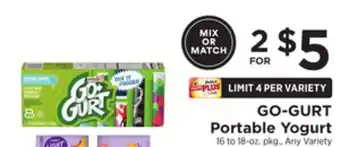 ShopRite Go-gurt portable yogurt offer