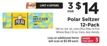 ShopRite Seltzer 12-pack offer