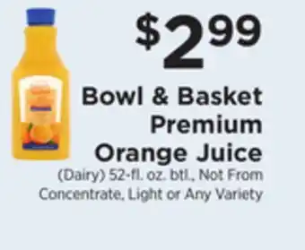ShopRite Premium orange juice offer
