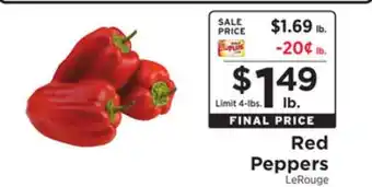 ShopRite Red peppers offer