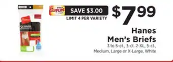 ShopRite Men's briefs offer