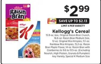 ShopRite Cereal offer