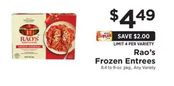 ShopRite Frozen entrees offer