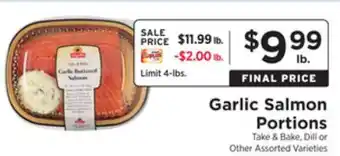 ShopRite Garlic salmon portions offer