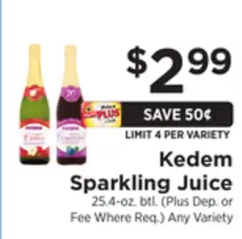ShopRite Sparkling juice offer