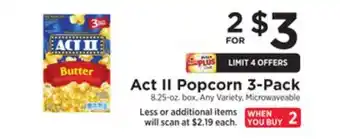 ShopRite Popcorn 3-pack offer