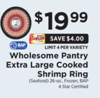 ShopRite Extra large cooked shrimp ring offer
