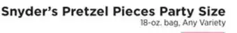 ShopRite Pretzel pieces party size offer