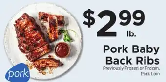 ShopRite Pork baby back ribs offer