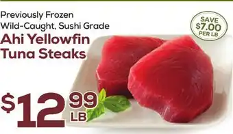 DeCicco & Sons Ahi yellowfin tuna steaks offer