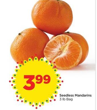 Food 4 Less Seedless mandarins offer
