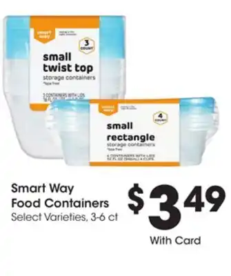 Ralphs Smart way food containers offer