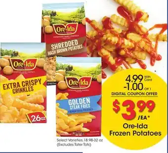 Ralphs Ore-ida frozen potatoes offer