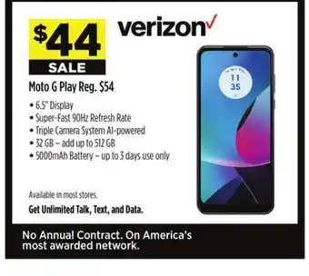 Dollar General Moto g playreg offer