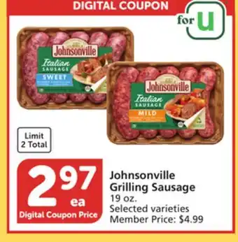 Albertsons Johnsonville grilling sausage offer