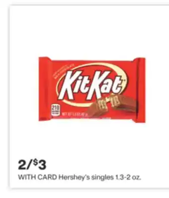 CVS Hershey's singles 1.3-2 oz offer