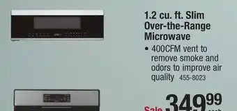 Menards Criterion 1.2 cu.ft. stainless steel over-the-range microwave offer