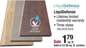 Menards Liquidefense linden hickory 8-1/32 x 47-5/8 laminate flooring (21.26 sq.ft/ctn) offer
