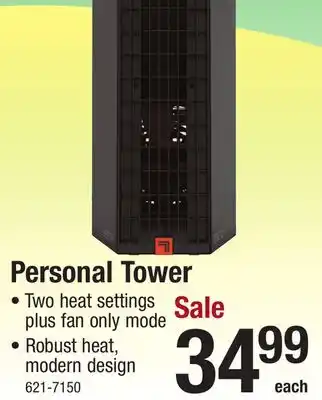 Menards Sharper image rise 12h 900w electric space heater offer